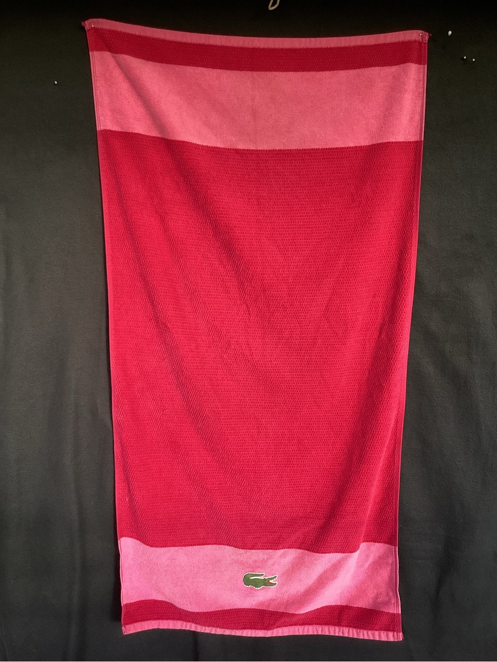 Vintage Lacoste Pink towel
